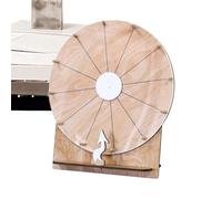 Ruota premio in legno, 28 cm, cancellabile, per feste, campi estivi, feste di compleanno, adulti, adolescenti, bambini, riunioni di famiglia, giochi, fiere notturne