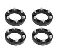 Ruota Premium da 30 mm a 6 prigionieri, distanziali adattatori per ruote in lega di alluminio ad alte prestazioni per veicoli fuoristrada L200 B2500 Isuzu Troopers Frontera (Nera)