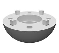 Ruota Ricambio per Robot Tagliaerba Bosch Indego S+ 500 Parte Flessibile TPU