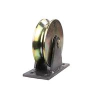 Ruota rigida con scanalatura a V, rullo for cancello scorrevole, zincatura colorata, ruote for porte da fienile for impieghi gravosi, ferramenta for cancelli scorrevoli in acciaio(150mm)