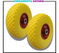 RUOTA RUOTE PIENA PER CARRELLI CARRELLO CARRIOLA GOMMATA RUOTINO ANTIFORATURA
