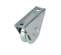 Ruota scanalata Ø 80 mm con piastra di avvitamento, per cancelli scorrevoli, cancelli a rotelle, rotelle CA412/80