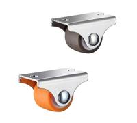 Ruota silenziosa in gomma universale con rotelle for mobili da 0.5/0.8 pollici for piattaforma carrello tavolo sedia divano accessori hardware for la casa(B-0.5inch-1pc)