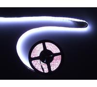 RUOTA STRIP LED 12V IN PVC DI 5 mt CON 300 LED 5050 B.FREDDO 8000K+ALIMENTATORE [EEK: A+++]