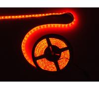 RUOTA STRIP LED 24V IN PVC DI 5 mt CON 300 LED 5050 COLORE ROSSO + ALIMENTATORE
