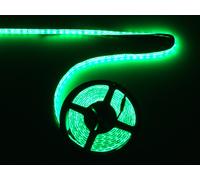 RUOTA STRIP LED 24V IN PVC DI 5 mt CON 300 LED 5050 COLORE VERDE + ALIMENTATORE [EEK: A+++]