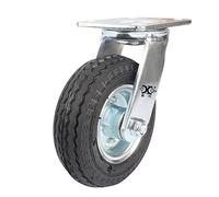 Ruota universale gonfiabile in gomma zincata da 6 pollici, 1 pezzo, resistente all'usura, per ingresso hotel, auto, carrello bagagli, roulette