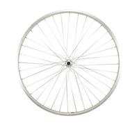 Ruota vtc 28" anteriore con bloccaggio cerchio argento mach1 m110. Mozzo shimano
