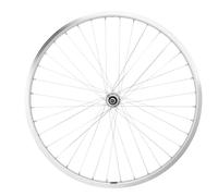 Ruota vtc 28" posteriore con dado, asse pieno, cerchio argento Mach1 M260, mozzo