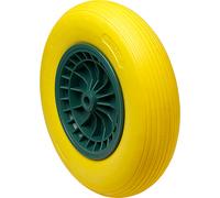 Pezzi 1 - RUOTA PIENA GIALLA X CARRIOLA MAURER 93929