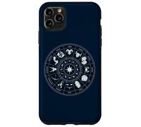 Ruota zodiacale con segni oroscopo e centro solare celeste Custodia per iPhone 11 Pro Max