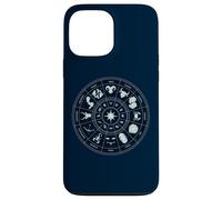 Ruota zodiacale con segni oroscopo e centro solare celeste Custodia per iPhone 13 Pro Max
