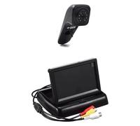 ruotabile telecamera retromarcia auto Per VW Per Crafter Per Van 2017 HD Luce Freno Auto Telecamera Posteriore A LED 12V Con Schermo 43 Pollici Retromarcia