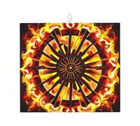 Ruotando la fiamma Tappetino assorbente per piano di lavoro della cucina (40,6 x 45,7 cm) - Tappetino scolapiatti di alto valore