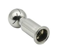 ruotare il serbatoio spray pulizia palla, Sfera di pulizia a spruzzo rotante in acciaio inossidabile 304 316L a tre clip da 1,5 pollici e 2 pollici for CIP(38mm x Ferrule 50.5,SS316L)
