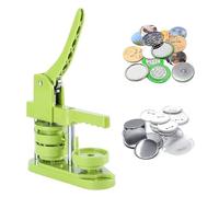 Ruotare Pin Badge Maker Machine Button Punch Press Con 100 Set Di Parti E Taglierina 25/32/37/44/58MM Badge Facili Veloci Successo(44MM)