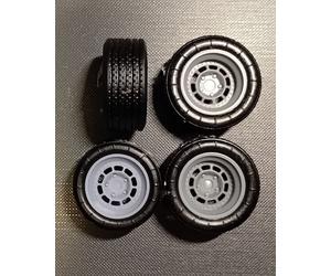 RUOTE 1/24 GOTTI PLS 15" ANT+POST tipo 911 SC o simili Renaissance 24PLS