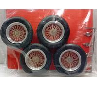 RUOTE a RAGGI SCALA 1/12 4 UGUALI 15x7,5mm diametro 46 ATELIER CAR MODEL AM170