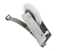 Ruote a rullo per porta scorrevole per armadio, set di pulegge in ferro resistente per porte in vetro leggero, carico massimo 80 kg, con viti