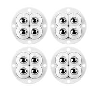 Ruote A Tracota Autoadesiva - Puleggia Girevole Universale Rotativa A 360 Gradi | 4 Pezzi Design Di Auto -stick Piccole Mobili Ruote Per Della Spazzatura, Scatola Di Stoccaggio,