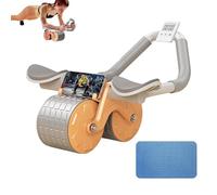 Ruote Abdominale con Rimbalzo Automatico. Rullo Addominale per ABS con Supporto per il Gomito. Allenamento a Casa con Ginocchiera e Cronometro Inclusi. Sport per Principianti a Casa.