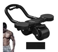 Ruote addominali con supporto per gomito, ruota addominale a rimbalzo automatico, attrezzatura per allenamento addominali per e fitness, ruota per addominali fitness