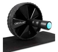 Cecotec Ruota Addominale Small Fitness DrumFit AB Wheel, Allenamento funzionale, Impugnature antiscivolo ComfortFit & SweatProof, Tappetino in Gomma EVA, SilenceFit, Massimo 200kg