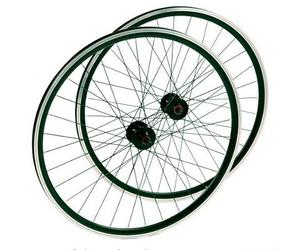 Ruote anteriori e posteriori mozzo flip flop fixie single speed Nere ( Nero/Nero / 700mm (0-14mm) )