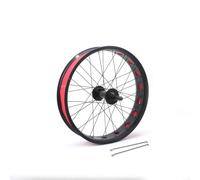 Ruote Anteriori e Posteriori per Bici da Spiaggia in Lega di Alluminio da 20/24/26 x 4,0 Pollici, con Pneumatici Fat, Freni a Disco, Ruote per Bici da Neve, mozzo da 135 mm/195 mm 36 Fori per Ruota l