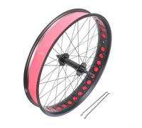 Ruote Anteriori e Posteriori per Bici da Spiaggia in Lega di Alluminio da 20/24/26 x 4,0 Pollici, con Pneumatici Fat, Freni a Disco, Ruote per Bici da Neve, mozzo da 135 mm/195 mm 36 Fori per Ruota l