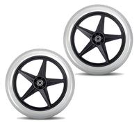 Ruote anteriori per sedie a rotelle, Ruota posteriore for sedia a rotelle 14x1,75 non gonfiabile, ruota di ricambio for a manuale