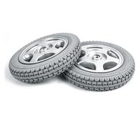 Ruote anteriori per sedie a rotelle, Ruota posteriore in gomma antiscivolo for sedia a rotelle elettrica da 12 pollici, pneumatico non