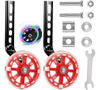 Ruote Ausiliarie per Biciclette per Bambini,Rotelle Bicicletta Universali Per la Stabilizzazione Aausiliaria,Rotelle Bbiciclett Bbambino Regolabile,Stabilizzatore Rotelle Bici 20-12 Pollici Bambino