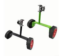 Ruote ausiliarie regolabili per decespugliatore a piedi dietro funziona con tubi dell'albero da 26 mm e 28 mm riduce lo sforzo fisico durante il diserbo (rosso)