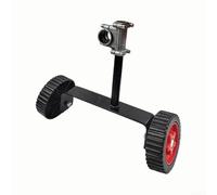 Ruote ausiliarie regolabili per decespugliatore a piedi dietro funziona con tubi dell'albero da 26 mm e 28 mm riduce lo sforzo fisico durante il diserbo (verde)