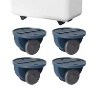 Ruote autoadesive, mini ruote autoadesive, mini ruote adesive, set di 4 ruote non girevoli, per la scatola di immagazzinaggio, cestino in cartone per la movimentazione