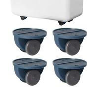Ruote autoadesive | Mini ruote girevoli - Mini ruote fisse da 4 pezzi, piccole per scatole portaoggetti, piedini adesivi per piccoli elettrodomestici
