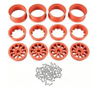 Ruote Beadlock Per Axial Per SCX10 Per Wraith Per Capra 1/10 Rc | Ruote beadlock in plastica leggera offrono prestazioni strisciamento su roccia pneumatici facilmente Pneumatici