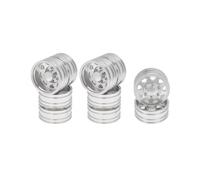 Ruote Beadlock Rc Per Tamiya 1/14 6 Pezzi In Metallo Anteriore E Posteriore Ruota Mozzo Pneumatico Set Completo Telecomando Trattore Camion Auto Parti Aggiornamento