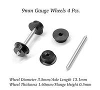 Ruote calibro 9 mm Aru-Model 4 pezzi diametro 3,5 mm/13,1 mm N/HOn30/HOe/009 ...