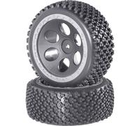 Ruote complete 1:10 Buggy Reely Rally Fori Grigio 2 pz.