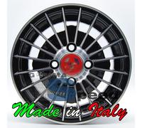 Ruote complete Abarth Fiat vecchia 500 126 cerchi 4x98 612 BP e gomme 135/80/12
