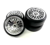 Ruote complete Absima 1:10 Auto stradale Drift Cromo 4 pz.