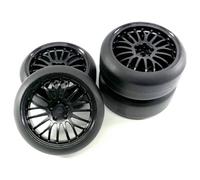 Ruote complete Absima 1:10 Auto stradale Drift Nero 4 pz.