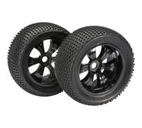 Ruote complete absima 1:8 truggy dirty 6 raggi nero 2 pz