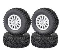 Ruote complete reely 1:10 buggy block profilo 12 raggi argento 4 pz