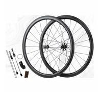 Ruote Con Freno De C/V 700C Set Di Ruote Per Bici Da Strada 38mm/50mm Cerchi Per Copertoncino In Carbonio, Pneumatici 23-50C, 100/130mm QR, Cassetta 7-12 Velocità, HG(Unlabeled,38mm-Clincher)