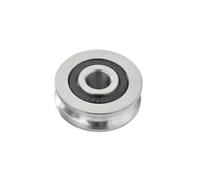 Ruote con gola a V, ruote per cancelli scorrevoli, 1 pz 10 * 37 14 con staffa cuscinetto a a U R3 asse ottico binario fune di acciaio ruota sospensione guida(H6 U-shaped bracket)