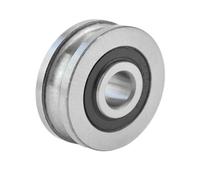 Ruote con gola a V, ruote per cancelli scorrevoli, 1Pc 10 * 37 12mmU Scanalatura concava Cuscinetto ruota Puleggia Rullo sopra la linea Guida Acciaio(R-3 6mm track rope)