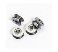 Ruote con gola a V, ruote per cancelli scorrevoli, 50/100 pezzi V624ZZ Cuscinetti a sfere con scanalatura a V 4x13x6mm a rulli for movimento fluido e durata(100Pcs Carbon Steel)